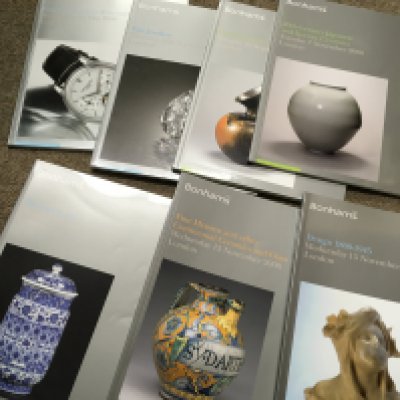 A collection of Bonhams catalogues . This lot cannot be posted
