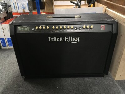 A Trace Elliot Super Tramp Twin amplifier.