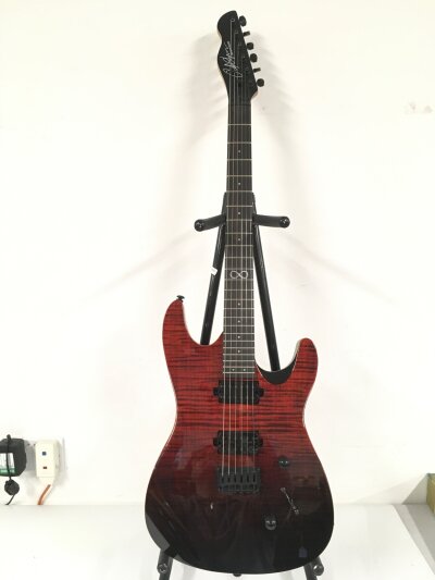 A Chapman ML1 electric guitar. Comes with a soft carry case.