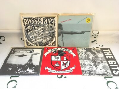 Five punk 7" singles by Jerry's Kidz, Screeching Weasel and The Gits.