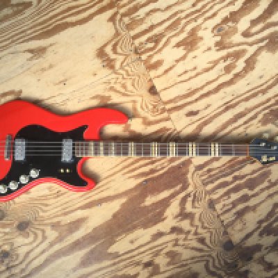 A 1960s Hofner Artist 185 bass guitar. Comes with a soft carry case.