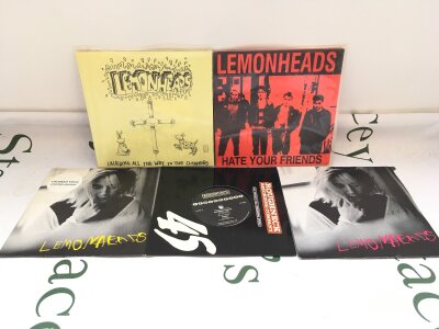 Five 7" singles and EPs by The Lemonheads comprising Hate Your Friends, Laughing All The Way To The Cleaners and others.