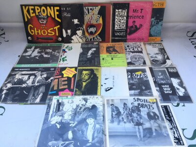 20 grunge, punk and alt rock 7" singles by various artists including Spoiled Brats, Thee Headcoats, New Bomb Turks and others.