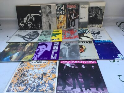 19 grunge, punk and alt rock 7" singles by various artists including Toy Dolls, Bad Religion, Hard Ons and others.