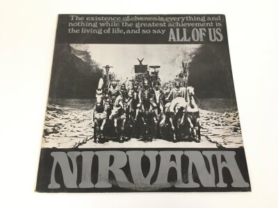 An original 1968 stereo pressing of the Nirvana LP All Of Us on Island records ILPS 9087. Pink label with bullseye logo and unlaminated sleeve. Vinyl EX.
