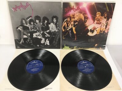 Two UK pressings of the first two New York Dolls LPs on Mercury comprising the eponymous first LP 6338 270  and Too Much Too Soon 6338 498.