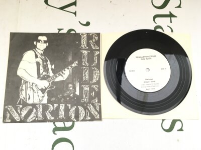 A first Canadian pressing limited to 500 copies of the Rude Norton 5 track EP with original folded paper sleeve. VG+ although has a mark on one side of the vinyl which may not be permanent.