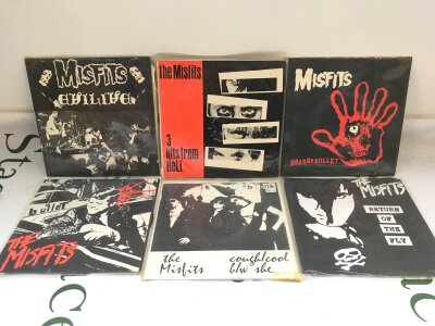 Six 7" singles by The Misfits.