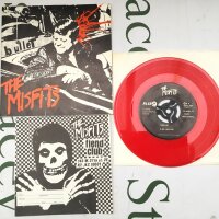 A second US pressing of The Misfits - Bullet EP on red vinyl complete with Fiend Club insert. Signatures on reverse of cover. EX/EX.