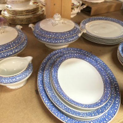 A peddles pattern Burslem dinner set.