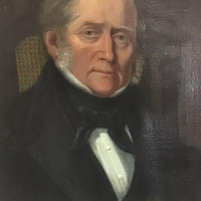 A Victorian oil painting on Canvas a half length portrait of a senior Gentleman. In a gilt frame possible re lined and unattributed unsigned.