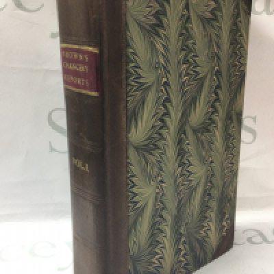 A leather bound 1790 reports of cases argued and determined in the High court of chancery book by William brown, London. Postage category c