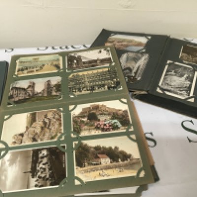 Three albums containing Vintage postcards including local Southend postcards and many others. (3)