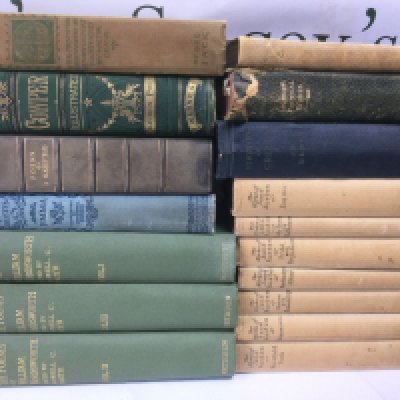 Seven boxes of antique and later books, Various authors including Jane Austen, Thomas Hardy and others. Shipping category D.