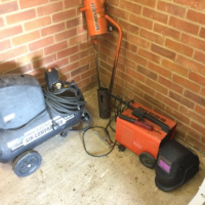 An air compressor a sealey power welder and a x300 flamegun. Items sold in situ. Viewing on location in Woodham Mortimer by appointment contact office to arrange.