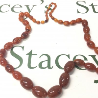 A Large Graduated Baltic Amber Necklace, 105cm 150g