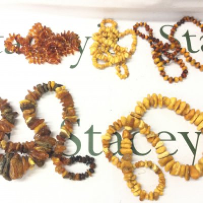 A Large Baltic Amber Necklaces Lot, 410g