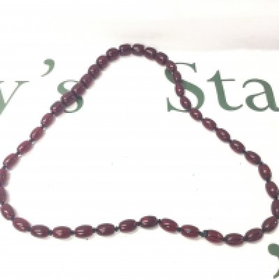 A Cherry Amber Bakelite Necklace, 66cm 40g