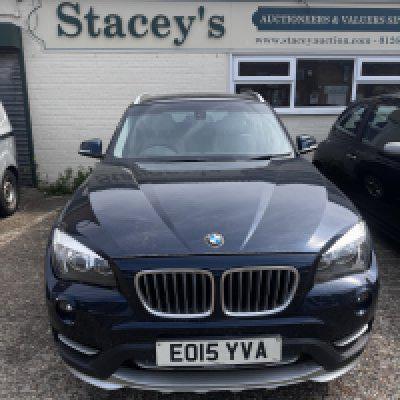BMW X1 XDRIVE, Blue, 2015, EO15 YVA. 2 L Petrol, 8 speed automatic, Current mileage 62000, Cream leather interior. MOT Due October 2025. Replacement battery fitted.