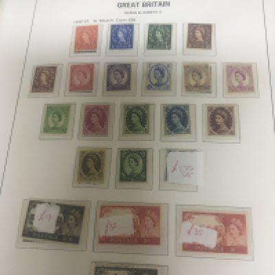 A Great Britain Album containing a comprehensive collection of unused Elizabeth II stamps including high value pre decimal stamps some interesting 1950s first day covers and other Elizabeth II stamps and a few earlier stamps.