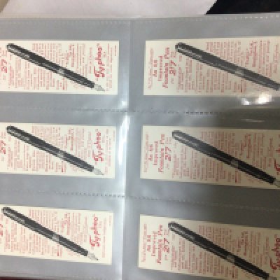 Five Albums containing Vintage cigarette cards Star Wars Tazos Vintage cigarette packets match box covers Vintage Typhoo tea cards pre-decimal and others. (5)