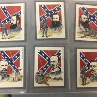 Five well presented albums of cigarette and other cards Public eye Godfrey Phillips American Civil war unusual illustrated train ticket cards (5)