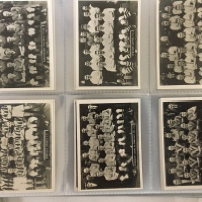 Six well presented albums containing vintage cigarette cards and other collectors cards.